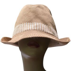 Henschel Hat Co H1H Knit Beige Tan Safari Chic Summer Sun Hat Adult Size XL US